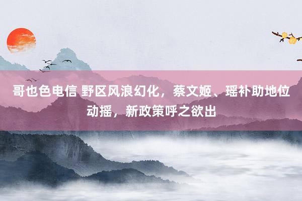 哥也色电信 野区风浪幻化，蔡文姬、瑶补助地位动摇，新政策呼之欲出