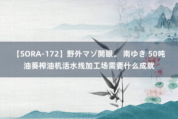 【SORA-172】野外マゾ開眼。 南ゆき 50吨油葵榨油机活水线加工场需要什么成就