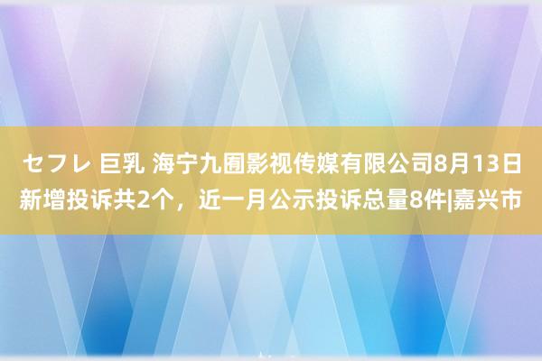 セフレ 巨乳 海宁九囿影视传媒有限公司8月13日新增投诉共2个，近一月公示投诉总量8件|嘉兴市